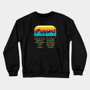 Support Local Music at Buffalo Music Venues Crewneck Sweatshirt